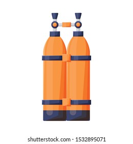 Vector design of tank and air icon. Web element of tank and dive vector icon for Stock.