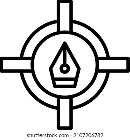Vector Design Target Icon Style