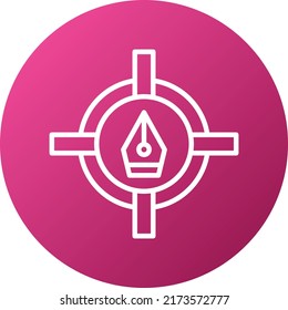 Vector Design Target Icon Style