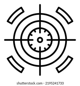 Vectordesign-Zielsymbol-Stil