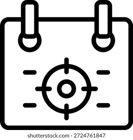 Estilo de icono de destino de diseño de Vector