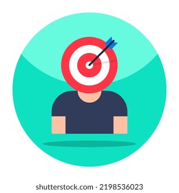 Vector design of target person 