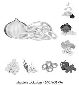 Vector design of taste and cooking icon. Set of taste and seasonin vector icon for stock.