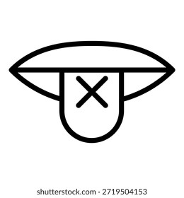 Estilo de ícone de sensações de gosto de design de vetor