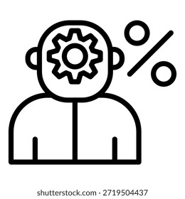Estilo do Ícone do Supervisor de Imposto do Design do Vetor