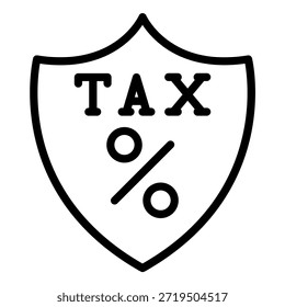Estilo de icono de guardia de impuestos de diseño de Vector