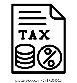 Vector Design Tax Planner Icon Style