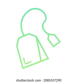 vector design, teabag shape illustration