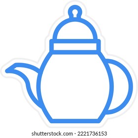 Vector Design Teapot Icon Style
