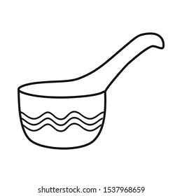 Vector design of teapot and pitcher sign. Graphic of teapot and clean stock symbol for web.