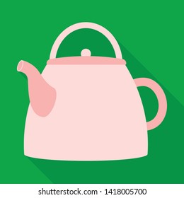 Vector design of teapot  and tea  icon. Collection of teapot  and porcelain stock vector illustration.