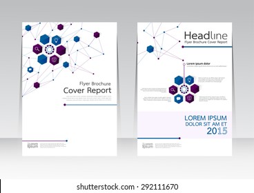 Vector Design Technology Business For Cover Report Annual Brochure Flyer Poster In A4 Size