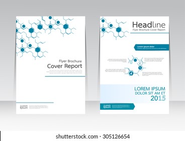 Vector design technology business for Cover Report Annual Brochure Flyer Poster in A4 size