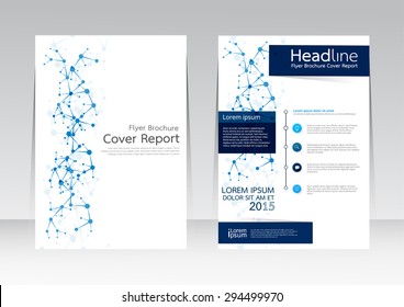 Vector design technology for Cover Report Annual Brochure Flyer Poster in A4 size