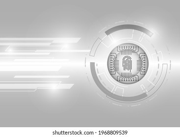vector design technology digital glay background.