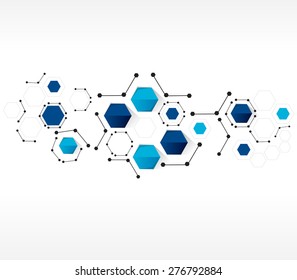Vector design technology, Network,medical, business  background.Eps10