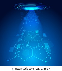 Vector design Technology,telecoms background.