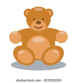 Vector design of a teddy bear like a balloon. cute and adorable designs for kids.