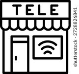 Vector Design Telecentre Icon Style