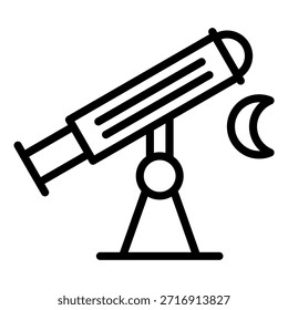 Vector Design Telescope Icon Style