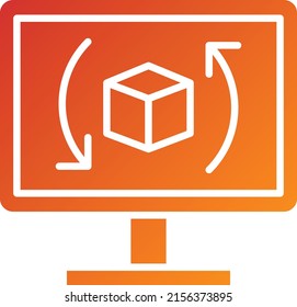 Estilo de icono de televisión de diseño de vectores