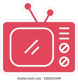 Vektordesign-Fernsehsymbol-Stil