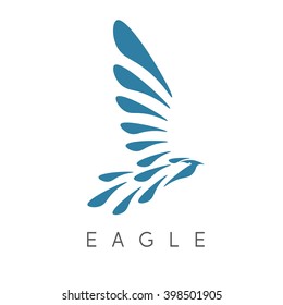 vector design template of abstract bird eagle 