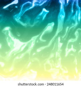 Vector design template with abstract blue and yellow gradient  paint strokes, splashes and swirls for cards, banners, flyers