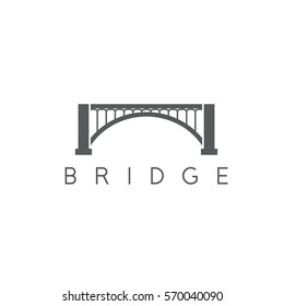 vector design template of abstract bridge construction 