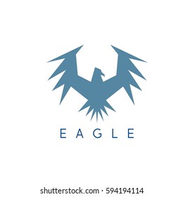 vector design template of abstract patriotic eagle 