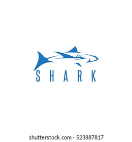 vector design template of the abstract shark