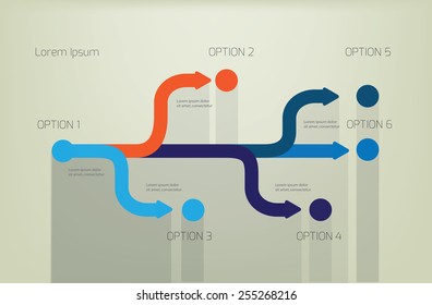 Vector  design template. Arrows. Abstract l template with place for your content. 