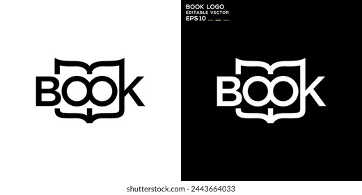 Vector design template of book logo, school, education, reading, icon symbol EPS 10