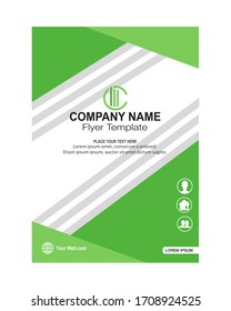 Vector design template for Brochure, Annual Report, Magazine, Poster, Corporate Presentation, Portfolio, Flyer. Size A4. Easy to use and edit