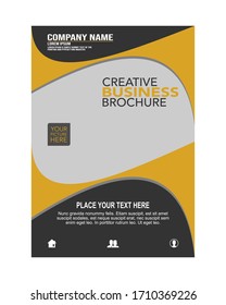 Plantilla de diseño vectorial para Folleto, Informe Anual, Revista, Afiche, Presentación Corporativa, Cartera, Volante. Tamaño A4. Fácil de usar y editar
