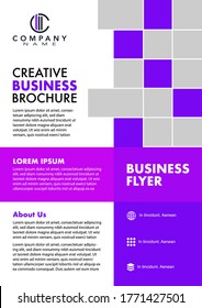 Diseño de vectores. Plantilla para Folleto, Informe Anual, Revista, Cartel, Presentación Corporativa, Cartera, Volante. Tamaño A4. Fácil de usar y editar
