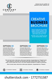 Vector design. Template for Brochure, Annual Report, Magazine, Poster, Corporate Presentation, Portfolio, Flyer. Size A4. Easy to use and edit