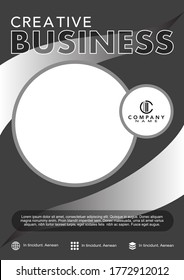 Vector design. Template for Brochure, Annual Report, Magazine, Poster, Corporate Presentation, Portfolio, Flyer. Size A4. Easy to use and edit