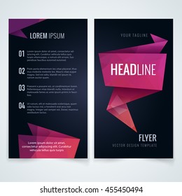 vector design template of brochure blueprint magazine cover annual statement or advertisement brochure with three scene texture conceptual background scene red performance empty marketing fancy print