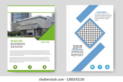 Vector design template for brochure, magazine, annual report, poster, corporate presentation, portfolio, flyer, infographic, layout modern with colorful A4 sizes, front and back, easy to use and edit.
