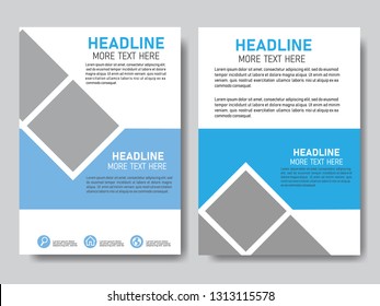 Vector design template for brochure, magazine, annual report, poster, corporate presentation, portfolio, flyer, infographic, layout modern with A4 sizes, front and back, easy to use and edit.  