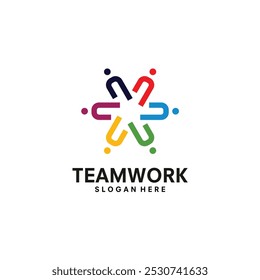 vector design template for business, teamwork icon