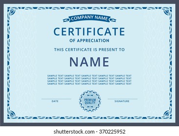 vector design template certificate and diploma