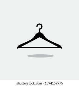 vector design template for clothes hanger with white background

