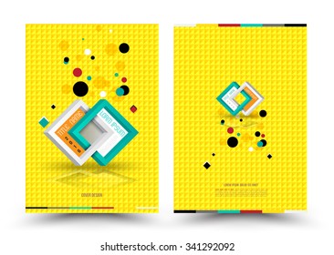 Vector design template for Cover Report Brochure Flyer Poster in A4 size. Vector illustration.