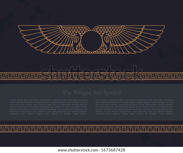Vector design template Egyptian fertility\
goddess Isis isolated on the hand-drawn background from Egyptian\
pyramids, a symbol of femininity and marital fidelity, goddess of\
navigation.