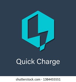 Vector design template elements for Quick and fast charge application .Vector illustration. 