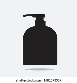 vector design template for flat liquid soap bottles for hand hygiene