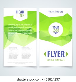 vector design template for flyer insert flyer or magazine covering with modern shape scene texture abstract background scene performance modern empty business green print concept flag brochure present