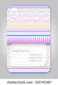 Vector design template. Ideal for wedding, Ethnic vintage patterns, tribal, Business Cards, save the date, baby shower, mothers day, valentines day, birthday cards, invitations. Vector illustration.